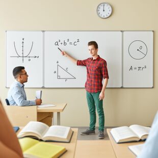 家用白板写字板三折可移动磁吸白板办公教学挂墙式白板可擦写黑板