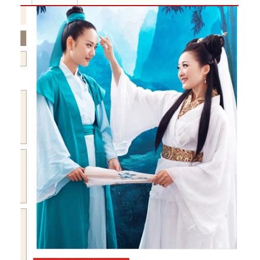 新款古装汉服女许仙白素贞白蛇传新白娘子传奇成小青法海演出服装
