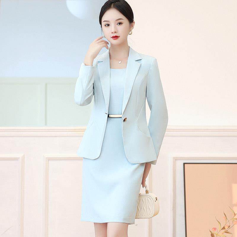 职业西装套装女高级感春秋新款小个子外套时尚气质女神范西服套裙
