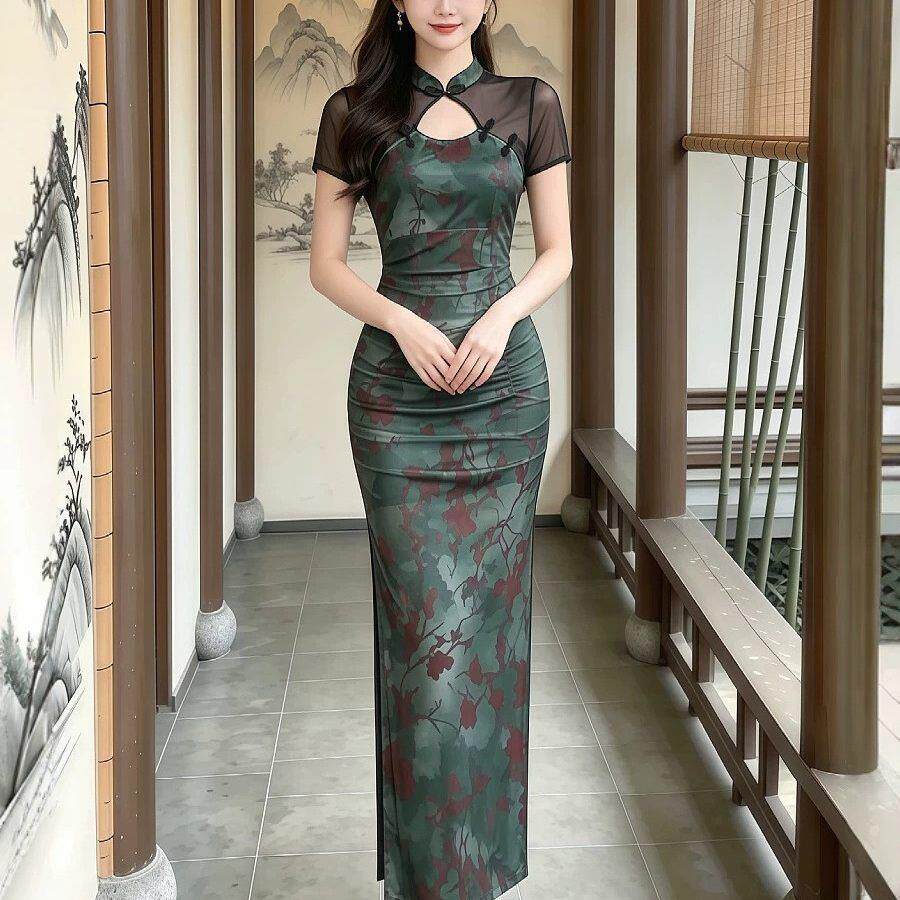 柔试足浴技师工作服夜总店性感连衣裙沐足桑拿按摩养生馆气质旗袍