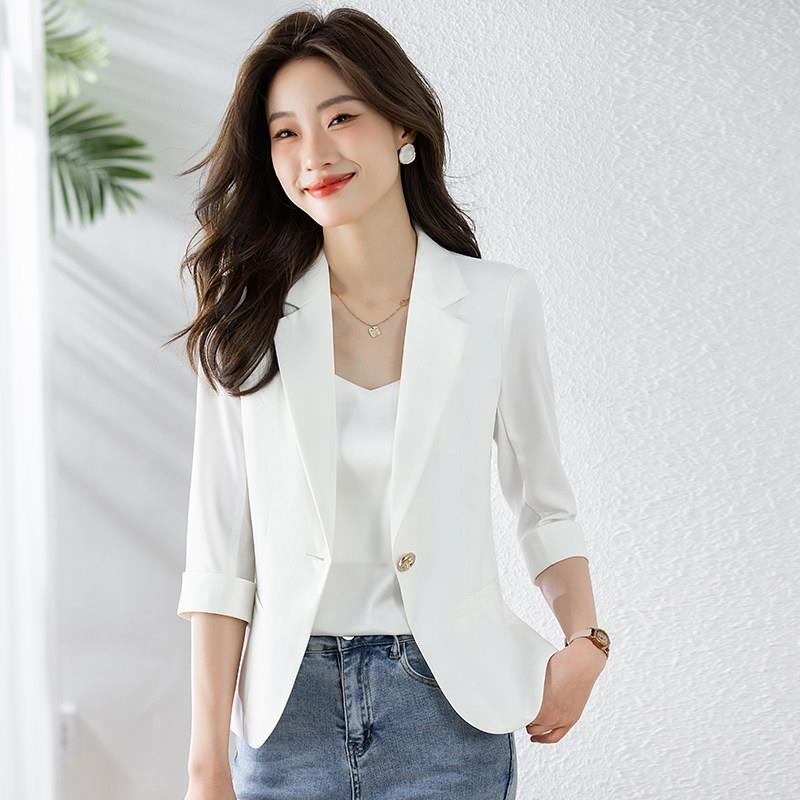 高级感西装外套女小个子2025春秋季新款时尚休闲韩版职业西服上衣