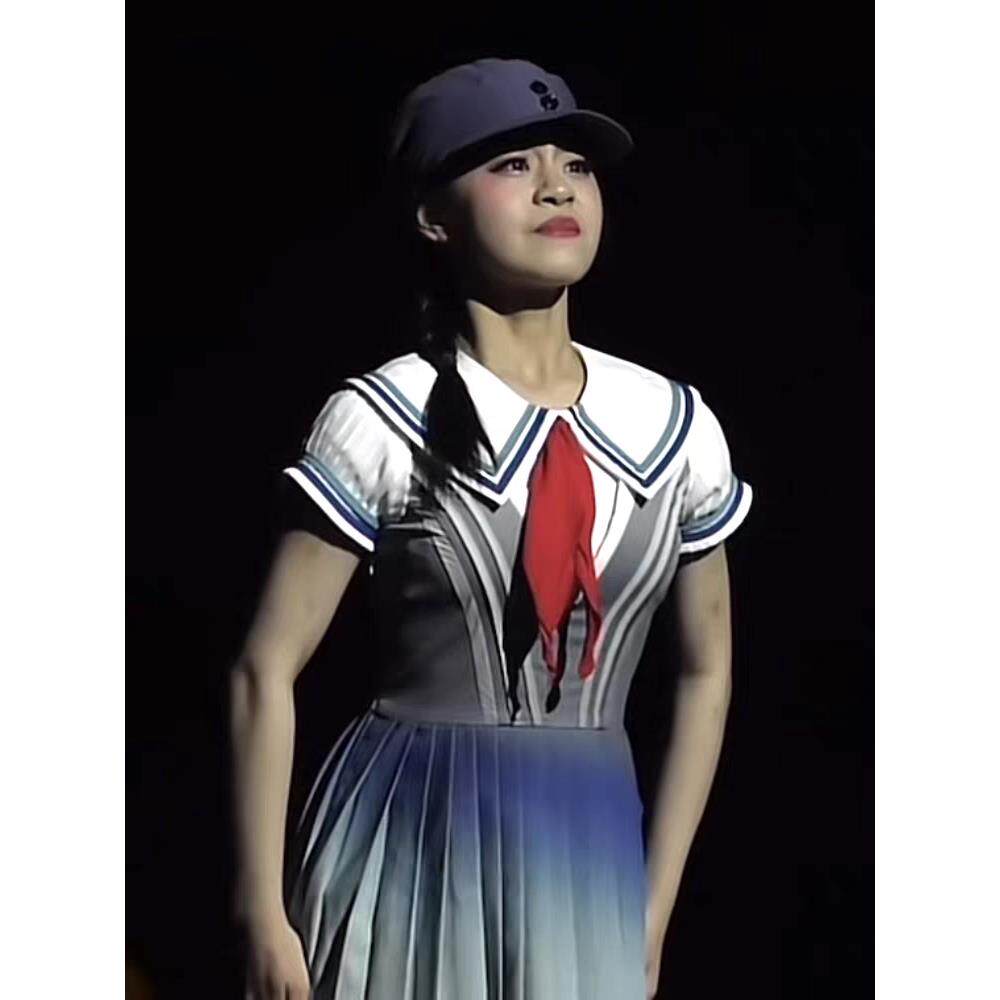 儿童你们告诉我红领巾演出服装红领巾童心向党合唱舞蹈服表演服饰图片