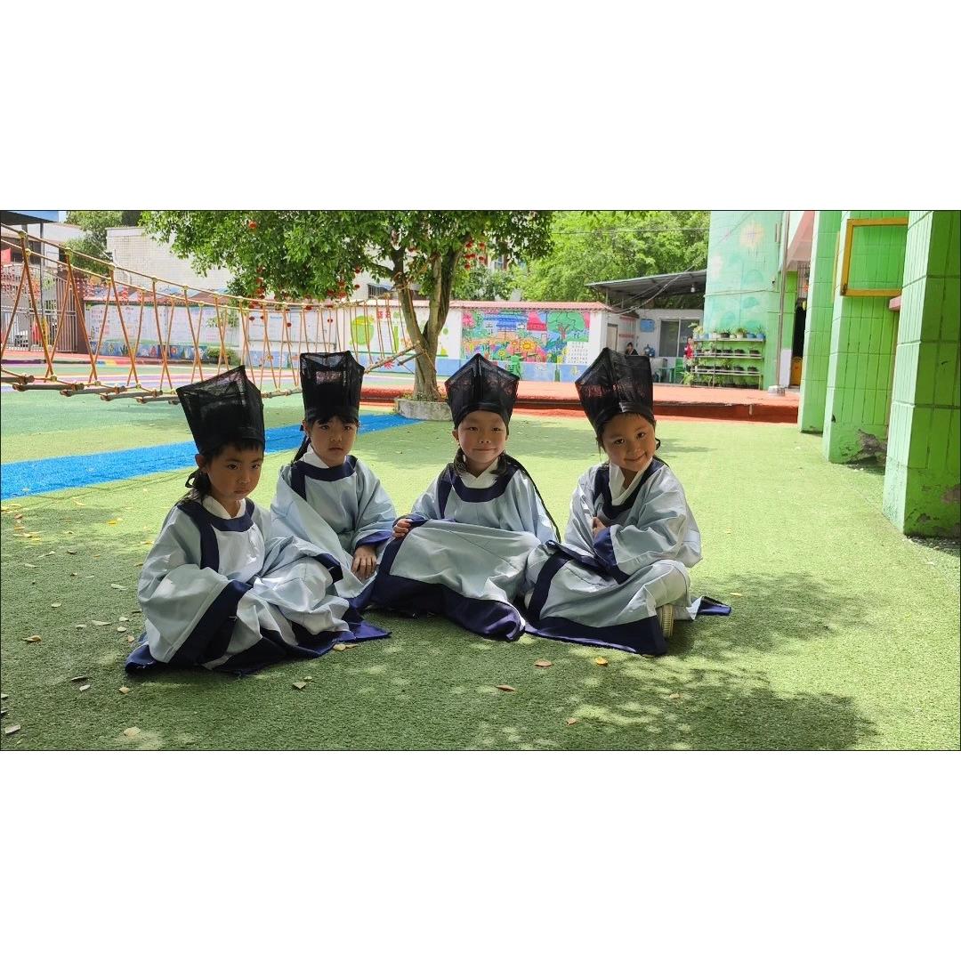 男童汉服唐装儿圆领袍童小书童少爷古风长袍才子明代公子赶考书生