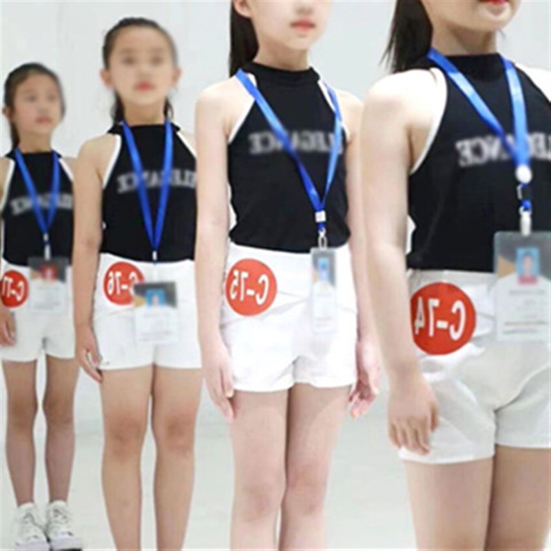 新款儿童模特训练服装童模练功服少儿形体服男女童夏季短袖套装