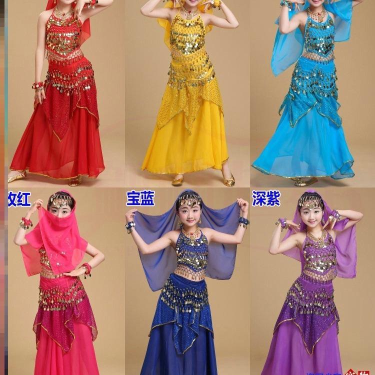 西游玉兔精服装角色扮演女妖精印度舞成人儿童演出服装记天竺少女
