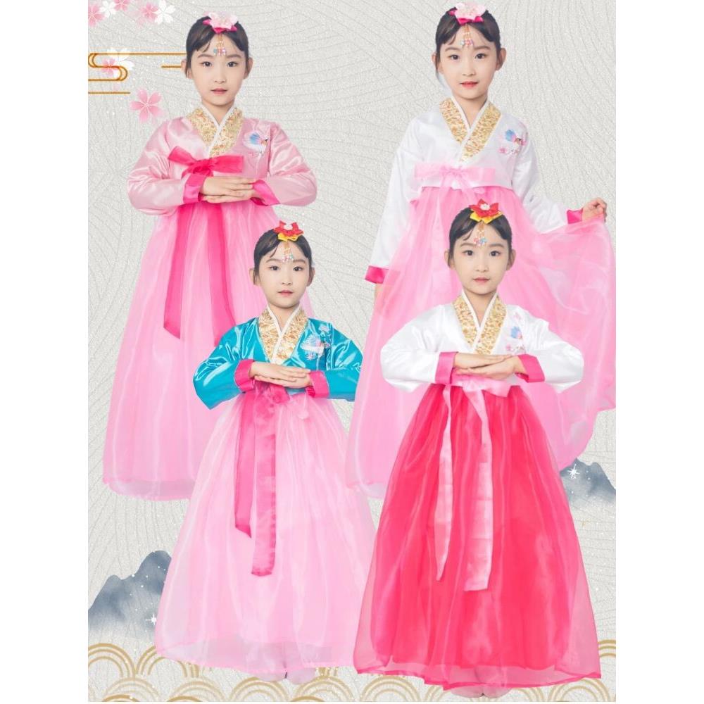 韩国传统表演韩服男子韩服童装婴儿服装童装童装春夏女童装
