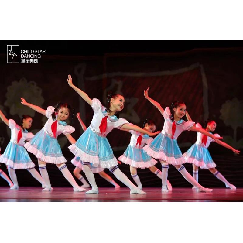 儿童合唱演出服男女童小学生红领巾诗歌朗诵比赛舞台合唱表演服装