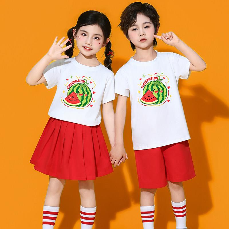 六一儿童西瓜表演服幼儿男女童大西瓜顶呱呱可爱卡通舞蹈演出服装