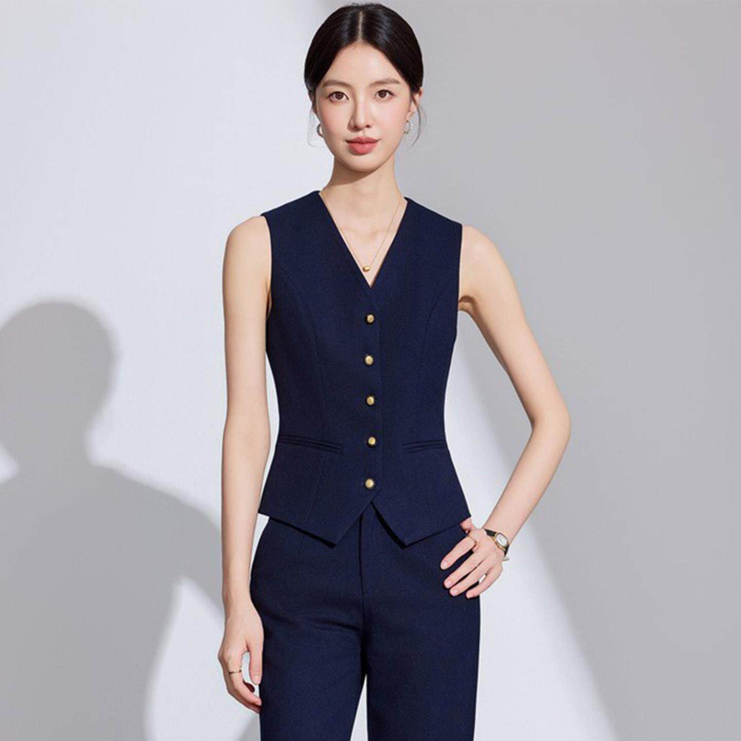 西装马甲套装女2026新款工作服女职业气质高级感正装外搭马夹背心