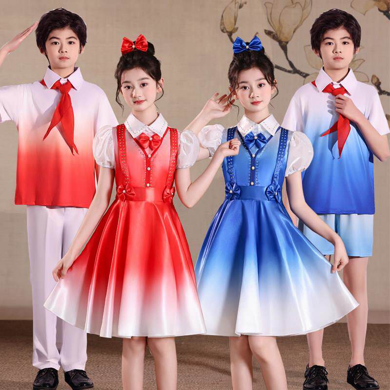 六一儿童合唱服舞台表演服装男女童主持朗诵演出服中小学生舞蹈服