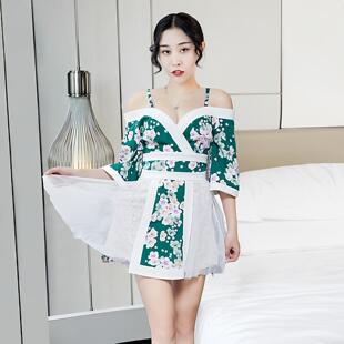 性感低胸吊带字连衣裙夜场公主服日系夜店女装