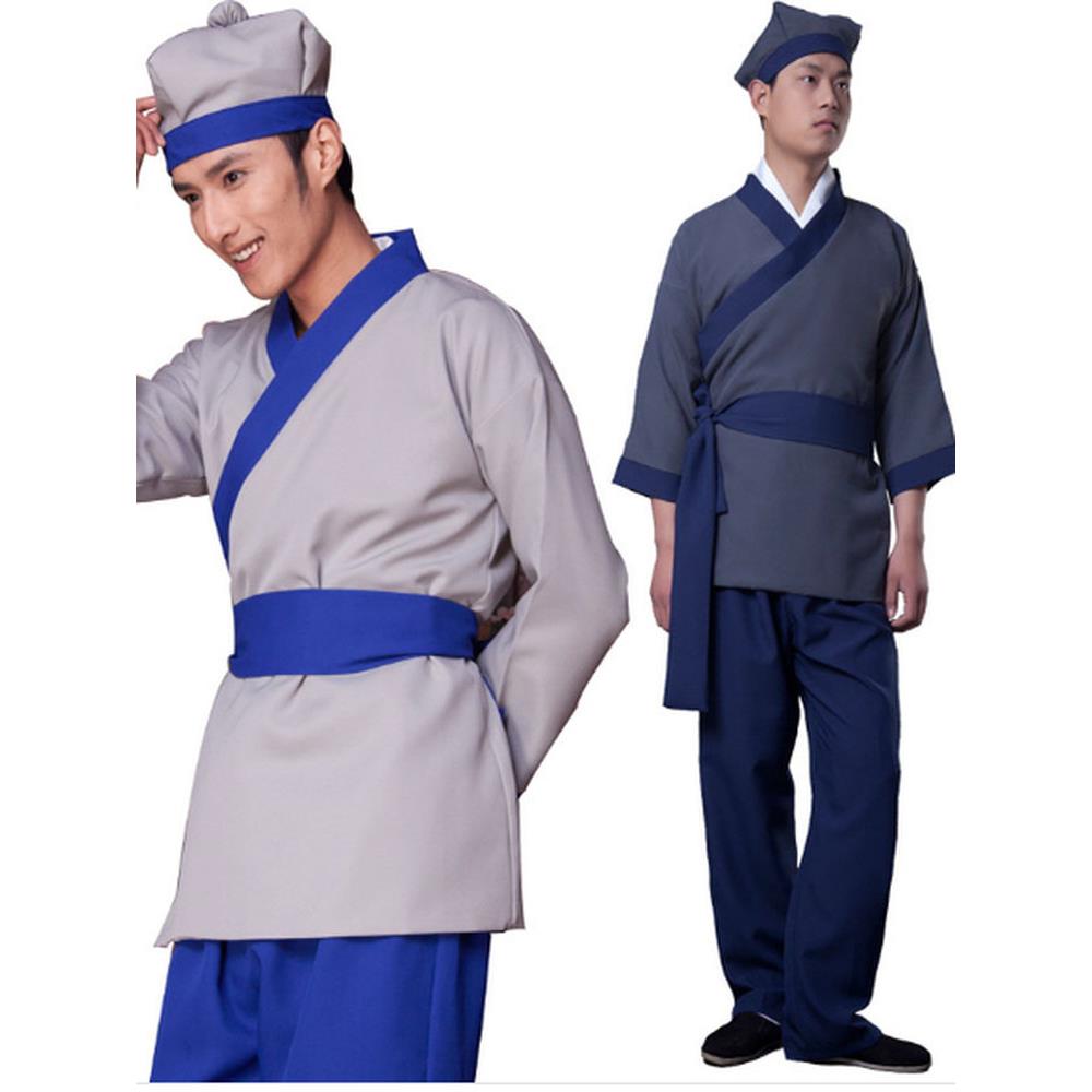 秦汉魏晋唐宋朝汉服男士店小二随送侍卫家丁老百姓群演古装成人服