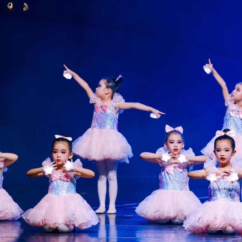 送你一颗小星星舞蹈服幼儿舞蹈蓬蓬纱裙表演服装女童小公主演出服