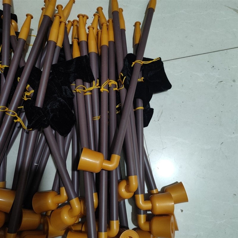 舞台烟袋秧歌表演媒婆用品胶制加粗旱烟杆旱烟袋锅道具旱烟斗烟枪