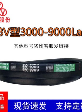 三维三角带8V型8V3000-9000La防静电煤矿破碎机耐油热耐磨窄V带