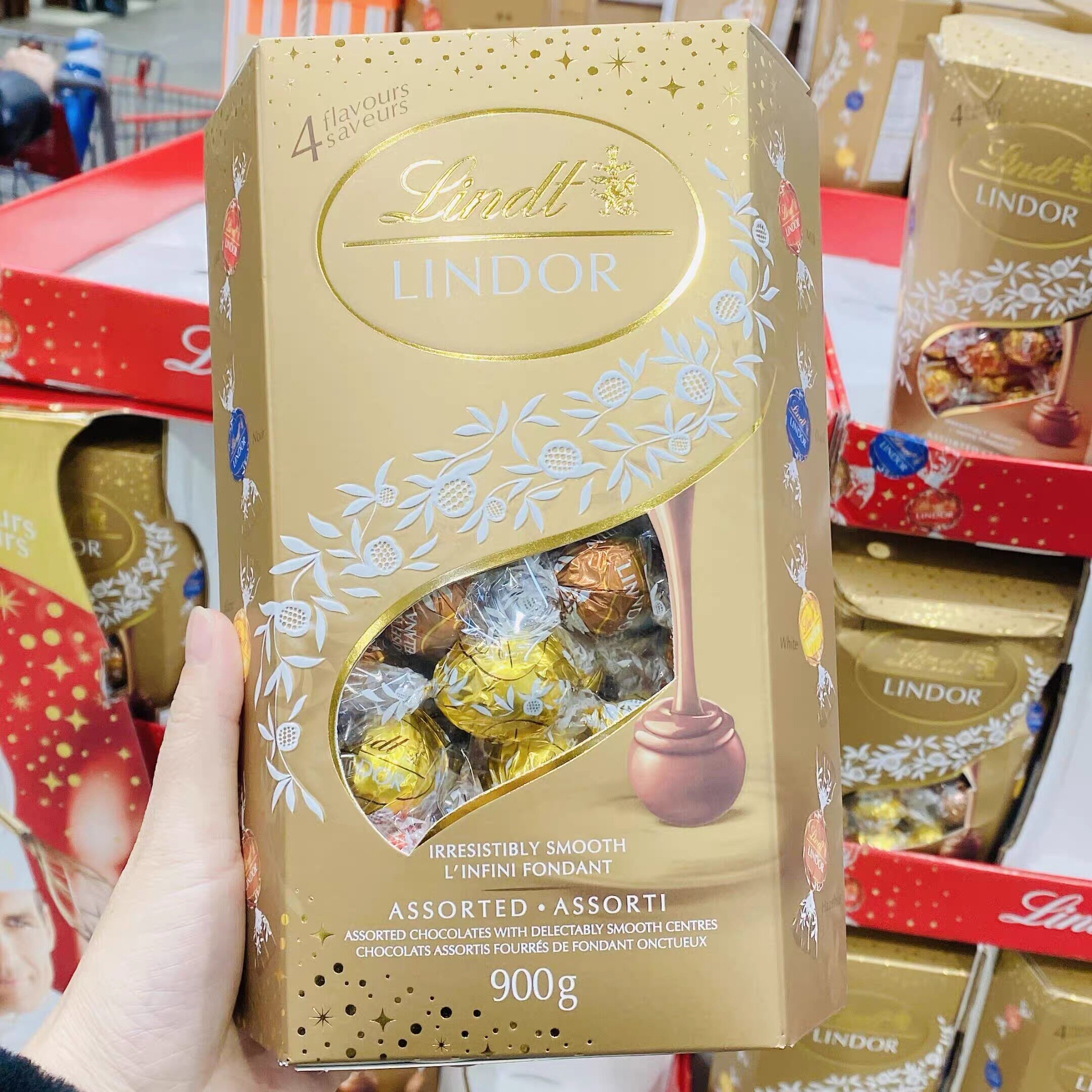 分销商 26年5月加拿大Lindt瑞士莲软心夹心巧克力球900g