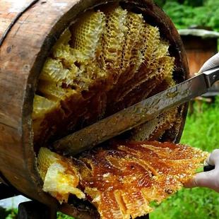 纯正百蜂蜜秦岭NVV木桶土蜂农秦家自产正宗蜜岭花蜜