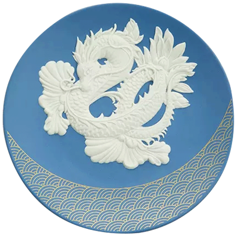 WEDGWOOD威基伍德2026生肖盘马盘浮雕玉石珍藏年度盘欧式摆件送礼