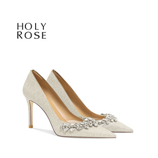 Holyrose圣洁玫瑰【星星幻梦】法式婚鞋新娘鞋公主风水晶鞋情人节