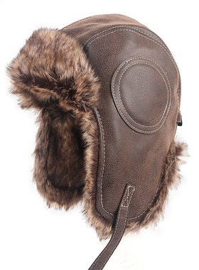 Men's Winter Hat Ushanka Trapper Bomber Hat Men 2022