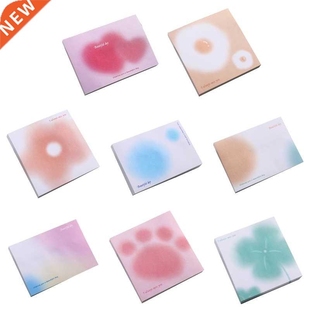Mini Gradient Color Sticky Note Pad 50 Sheets Blank Papers f