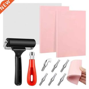 Rubber Stamp Making Kit,Block Printing Tool Kit,Linoleum Cut