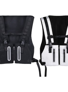 Reflective Vest Comfy with Zipper Bands for Running Cycling