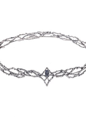 Vintage King Round Crown Tiara Women Waterdrop Zircon Headba