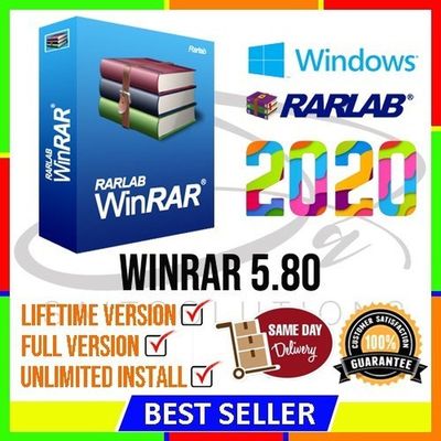 Original WinRAR 6 RARLAB License Lifetime Windows 10/8.