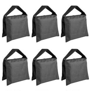 6 Pack Black Sand Bag Photography Studio Video Sta