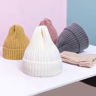 Winter Baby Hat For Kids Warm Knitted Baby Accessories Girl