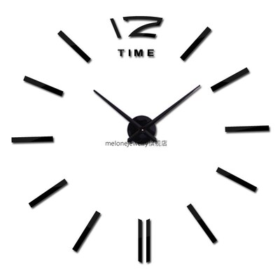 new real clock watch wall clocks horloge 3d acrylic Home Dec
