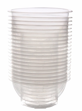 20Pcs Clear Plastic Disposable Rice Serving Bowl Outdoor Pic