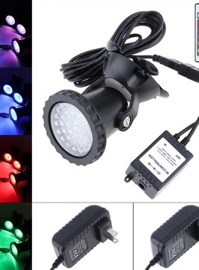 Waterproof Colorful 36 LEDs Spotlights Water Grass Fill Ligh