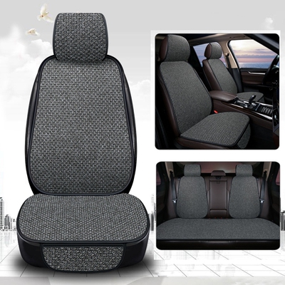 New Flax Car Seat ver Protector Linen Front Rear Back Cushio