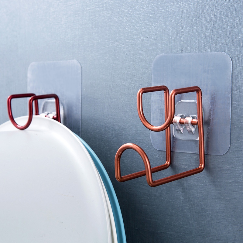 No punctured permanganese steel basin attached to the bathro