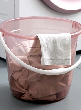 Home-based plastic buckets with large buckets with thick pla
