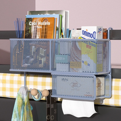 On the bedside with the bed-clothed children's dormitory.