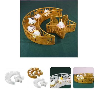 Fadeless 1 Set Useful Earrings Bracelet Jewelry Dish Metal