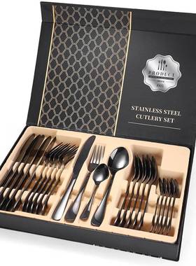 Stainless Steel Flatware Silverware Set Cutlery Set 刀叉套装