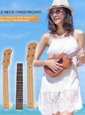 Tenor Ukulele Neck Fretboard With Fingerboard For 23 26