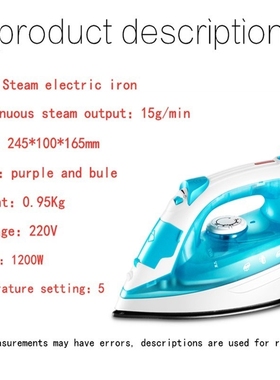 Steam clothes iron plate electric portable ironing machine