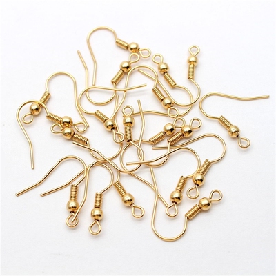 50pcs 316 Stainless Steel Hypoallergenic Earring Hooks Fish