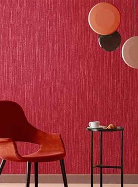 Vintage Red Waterproof Wallpaper Roll  for Background Walls