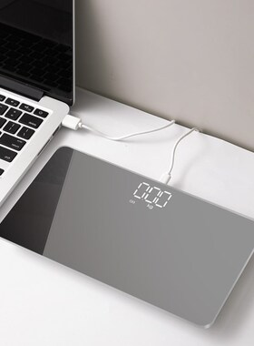 180KG Mini Portable Mirror Surface Bathroom Scales Boarding