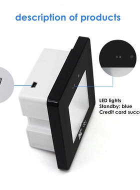 QR Code RFID Reader 125khz ID 13.56mhz IC access control ca