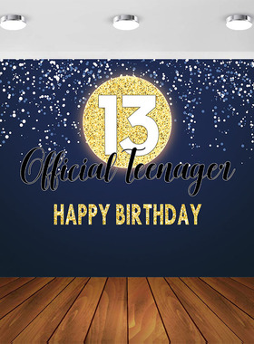 Official Teenager 13th Birthday Party Banner 13th Birthday D