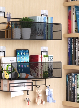 On the walls of the dormitory, there's a bed with a bed in t