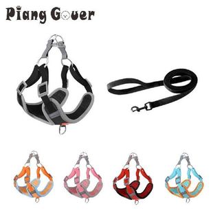 Dog Harness Leash Set Puppy Cat Reflective Strap Vest
