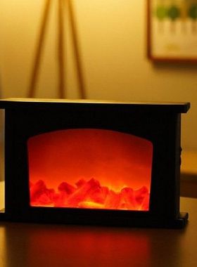 LED Fireplace Lamp Flame Lantern Lamps Flame Effect Light